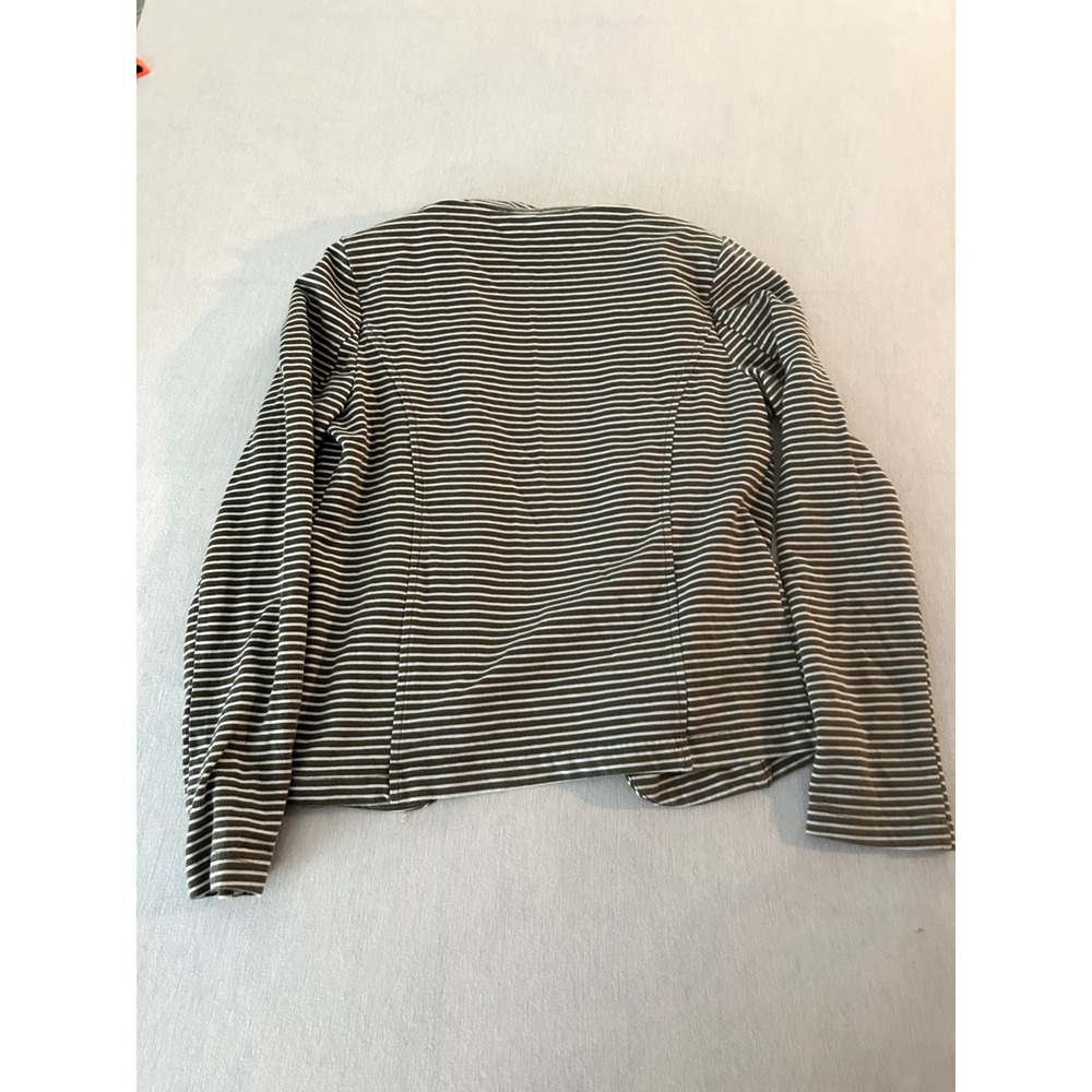Tomm Hilfiger Womens navy and white‎ striped military style blazer Jacker Medium - Picture 8 of 11